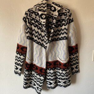 Abercrombie & Fitch Thick Cozy Hooded Cardigan Sweater